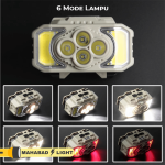 چراغ پیشانی COB+4 led مدل HX-815 - Image 6